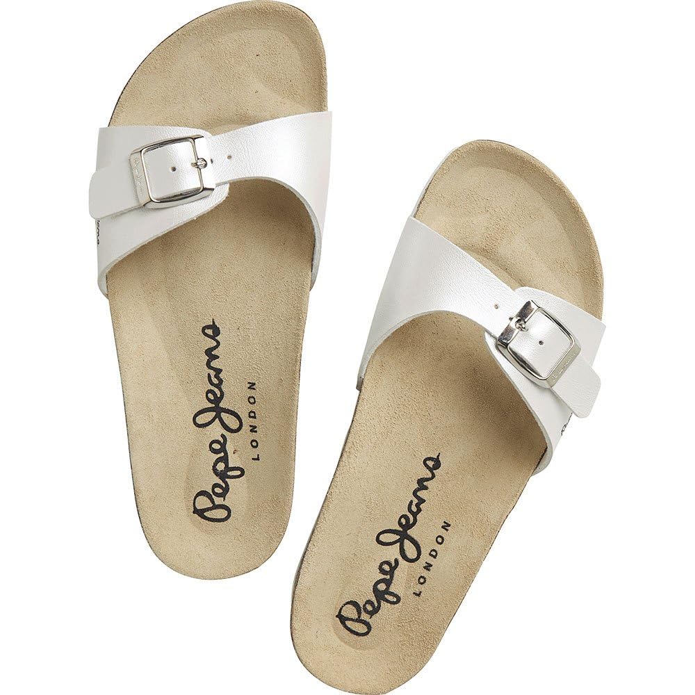 Pepe Jeans Sandales anatomiques Oban Pearly White