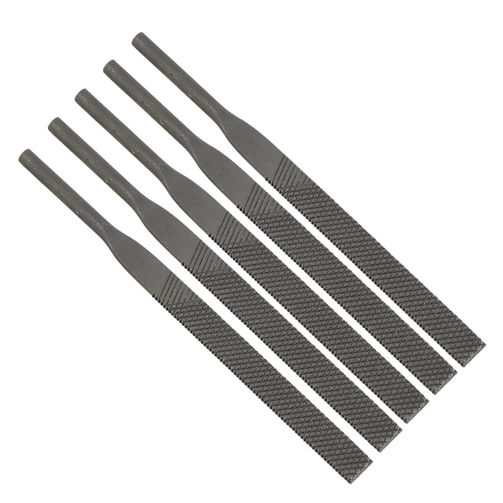 Jnchdghwa As Shown 5Pcs 5X 140Mm Pneumatic File Air File Small File Air Tool Accessories Deburring Pneumatic Files Workshop Equipment Air Tool Accessories Flat File