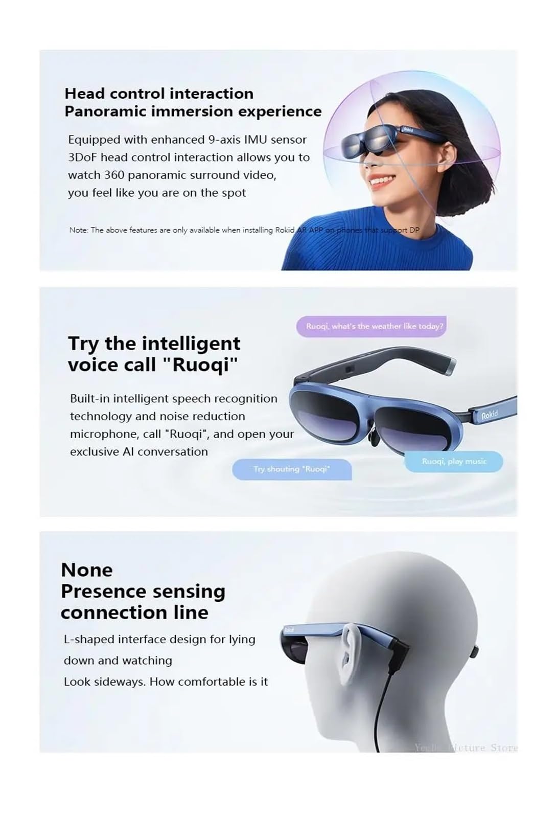 Max 3D AR Smart Glasses 215" Max Screen VR All-in-One With 120 Hz Refresh Rate&1080P FHD Micro-OLED For Phones/Switch/PS5(HUB Station)
