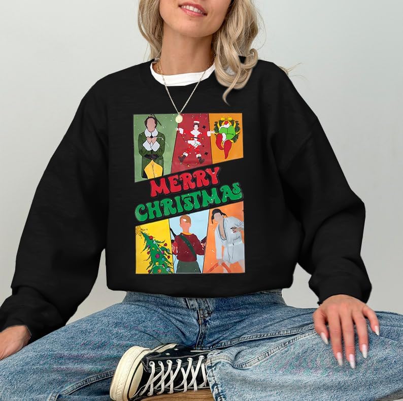 FAYALEQ Crewneck Sweatshirts Women: Gingerbread Graphic Shirts Funny Xmas Women Sweater Long Sleeve Pullovers - Image 3