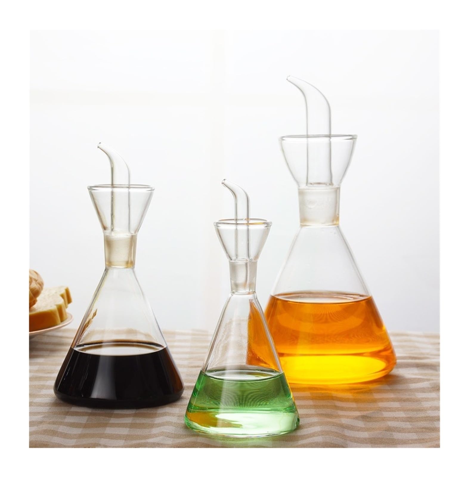 Attrezzatura for la conservazione di bottiglie olio in vetro Aceto Salsa soia Condimento Accessori da cucina(250ML)