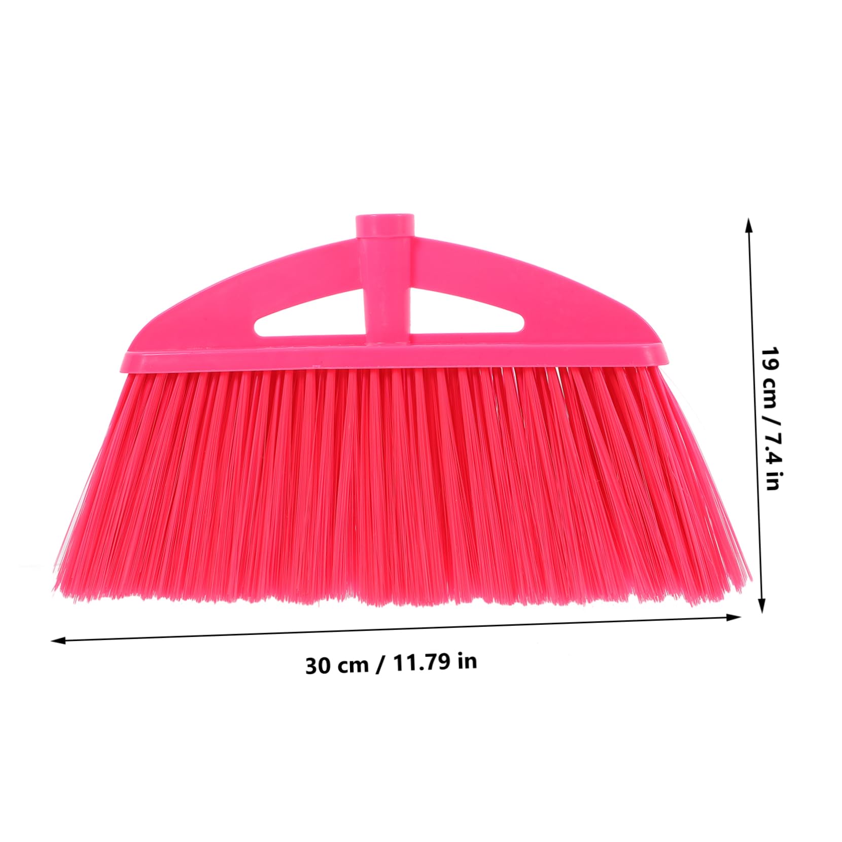 FOMIYES Sweeper Replacement Head 2pcs Plastic Broom Heads Compatible Multiple Floors Easy to Store