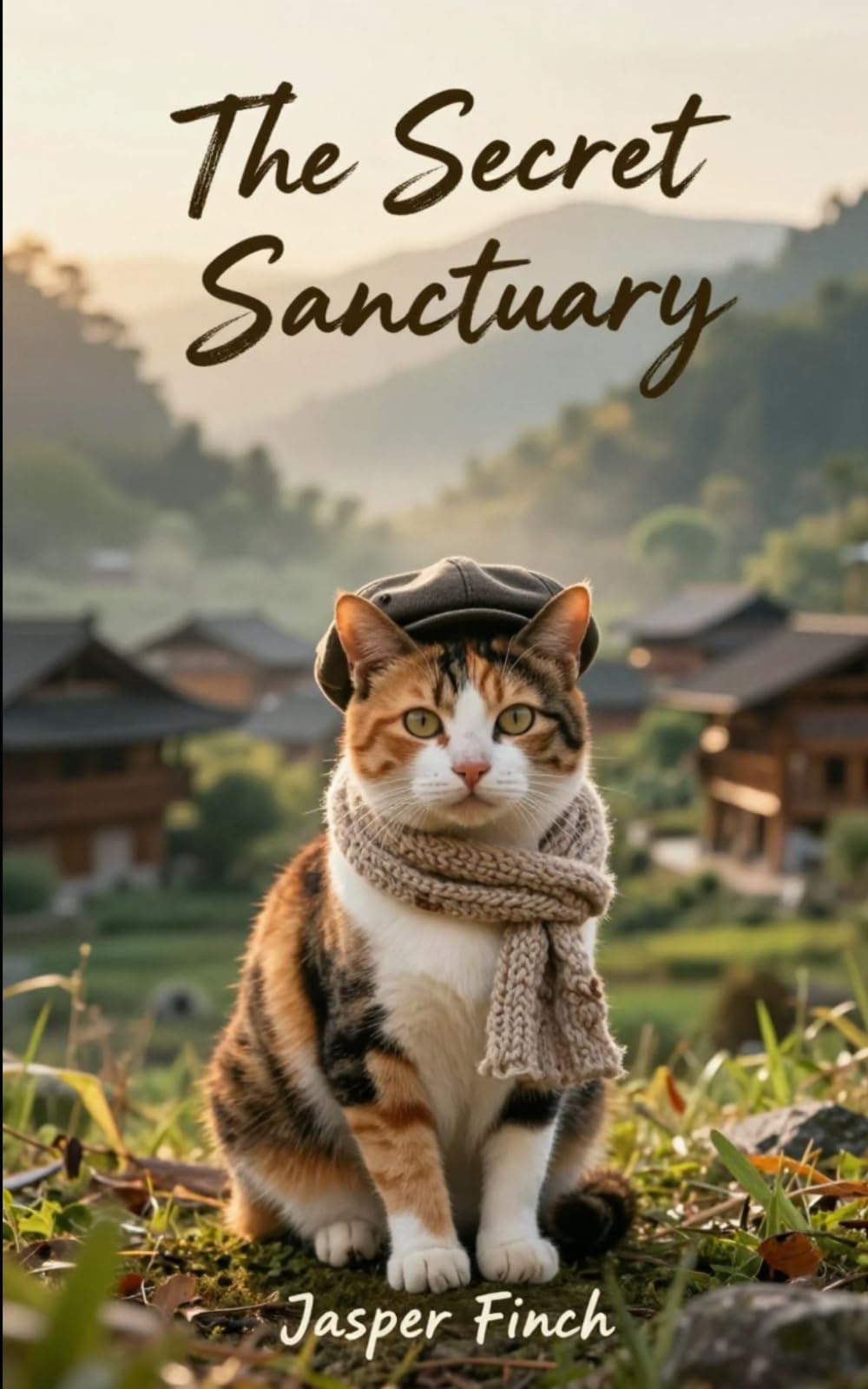 The Secret Sanctuary: senior sleuth cat cozy mystery, travel adventure spiritual fiction, hidden sanctuary wellness mystery