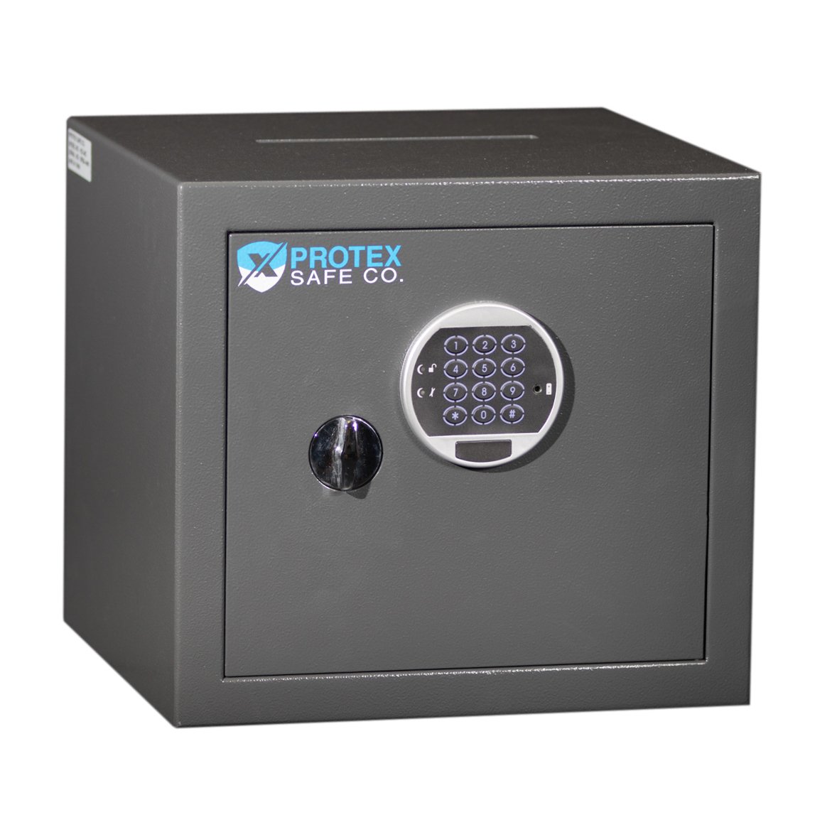 Protex Small Electronic Burglary Safe by Protex Safe Co. – Medium, 0.7 cubic_feet, Metal, gray, Model HD-34C