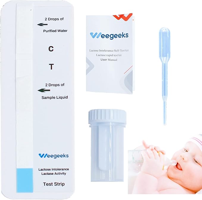 WEEGEEKS Lactose Intolerance Test Strip at Home for Adult and Kid Lactase Activity
