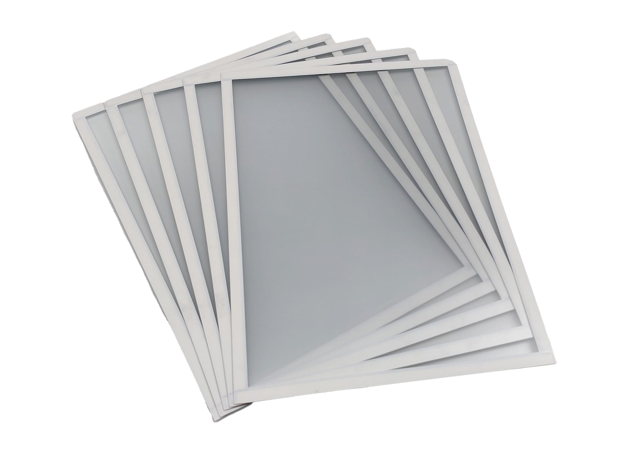 Shadow Foam Magnetic Document Holder Frame | Pack of 5 | Document Frame for Internal Signage | Magnetic Frame A5, A4, A3 Sizes (White, A4)