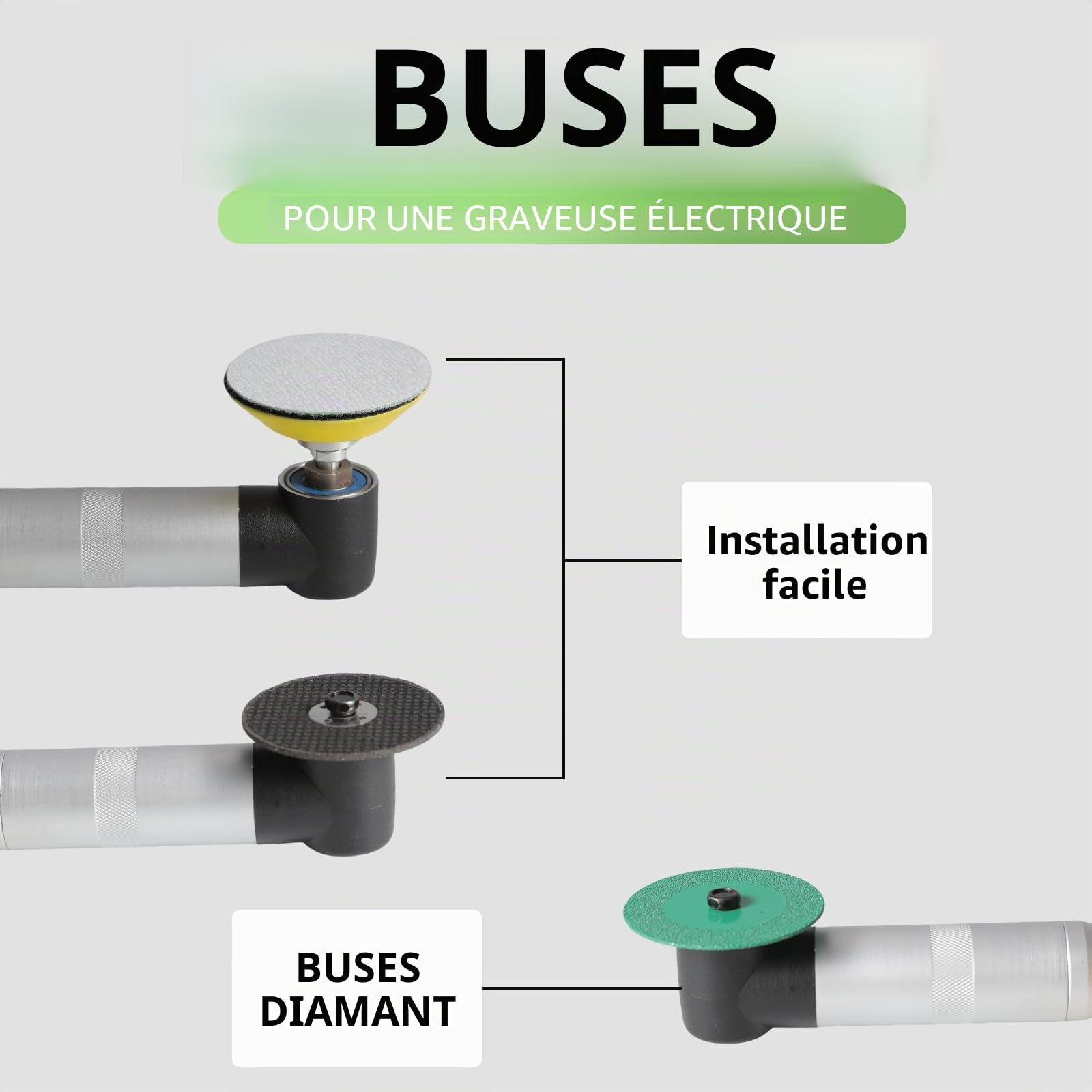 Meuleuse Droite Professionnelle 350W,Machine à Polir,Outil Rotatif Électrique à Vitesse Variable 15000r/min,6 Vitesses Variables, for Meulage,Polissage, Découpe et l'embellissement des Joints (Vert)