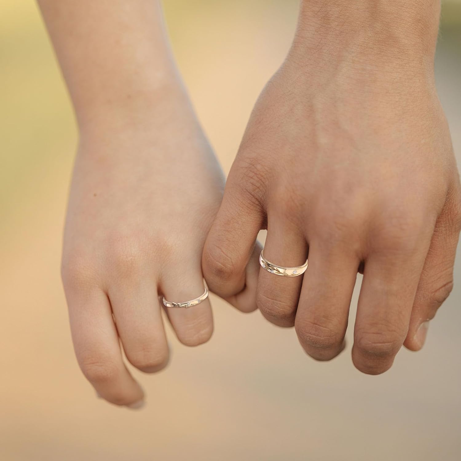 10k/14k/18k Solid Gold Leaf Vintage Moissanite Couple Ring Set for men and Women, 925 Sterling Silver Moissanite Engagement Bridal Ring Set for Wedding Anniversary Free Engraving