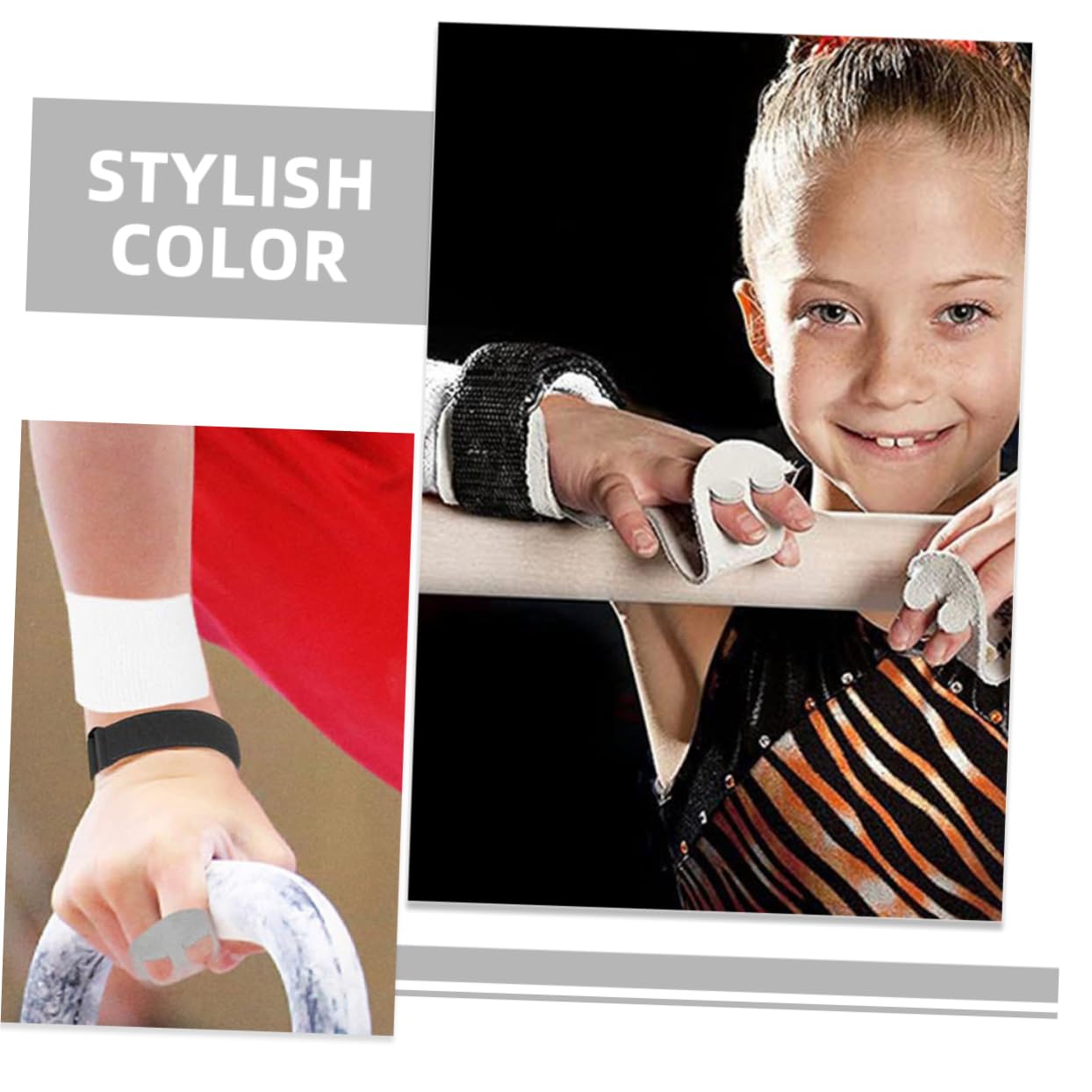 VANZACK Gymnastics Wrist Straps Weightlifting Guards Non-Slip Wear-Resistant Comfortable for Fitness Gymnastics Barbell Sports