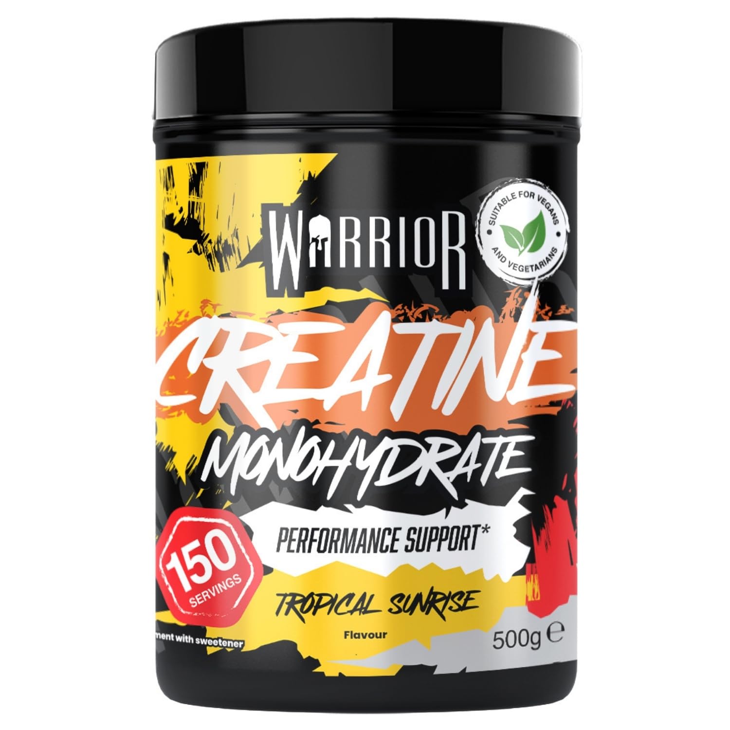 Warrior Creatine Monohydrate Powder 500g Pure Micronised (150 Servings)