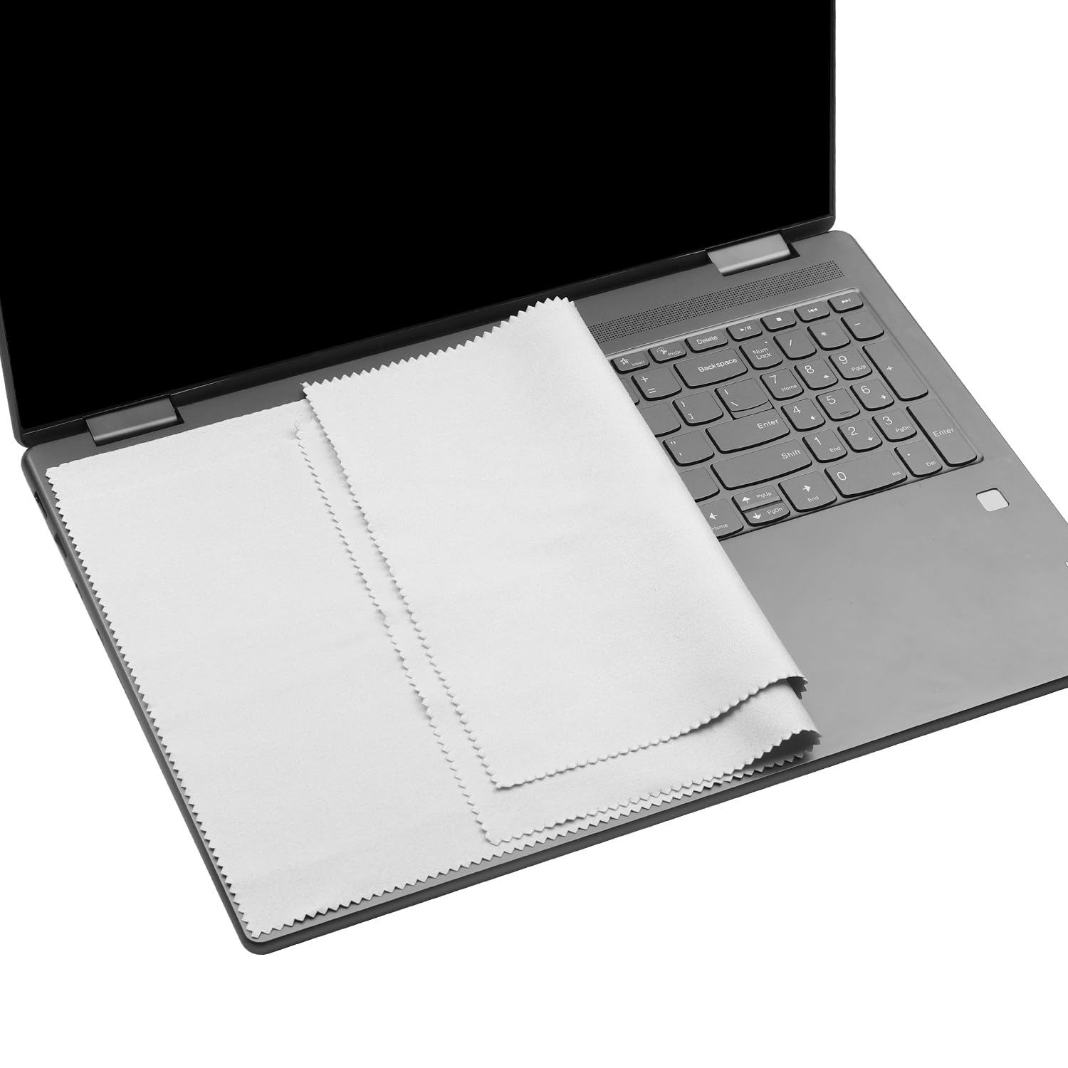 2 Pack 17-17.3 inch Microfiber Liner Cleaning Cloth with Screen Keyboard Imprint Protection for HP/DELL/Lenovo/ASUS/Acer/Samsung/MSI/LG, etc. (Compatible with 17-17.3 inch Laptops with Numeric Keypad)