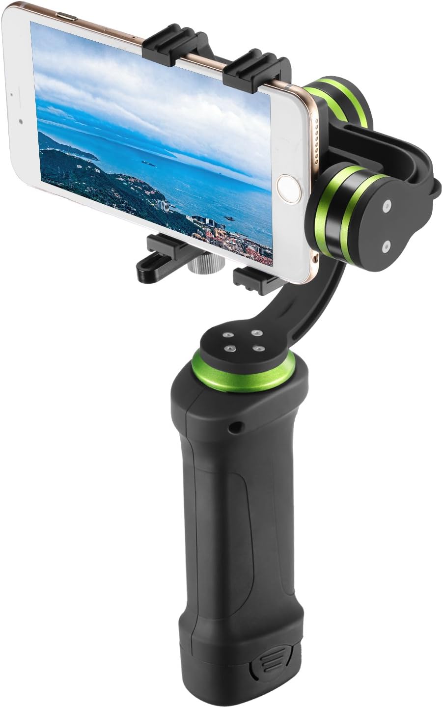 Neewer NWHG-01 3 Axis Brushless Motorized Handheld Gimbal Stabilizer for GoPro Hero 3+/4 and Smartphones Width within 2.2 to 3.6 inches, Such as iPhone 7/7plus/6s/6s plus,SAMSUNG Galaxy S6/S5