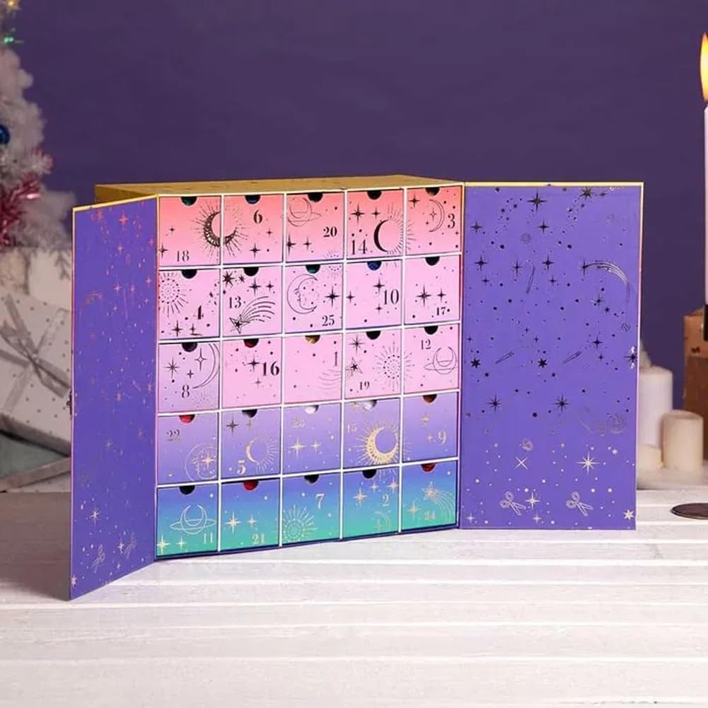 Advent Calendar 2025, 25-Day Yarn & Pattern Countdown Box with Tutorials, DIY Craft Christmas Countdown Calendar for Knitters (1 PCS)
