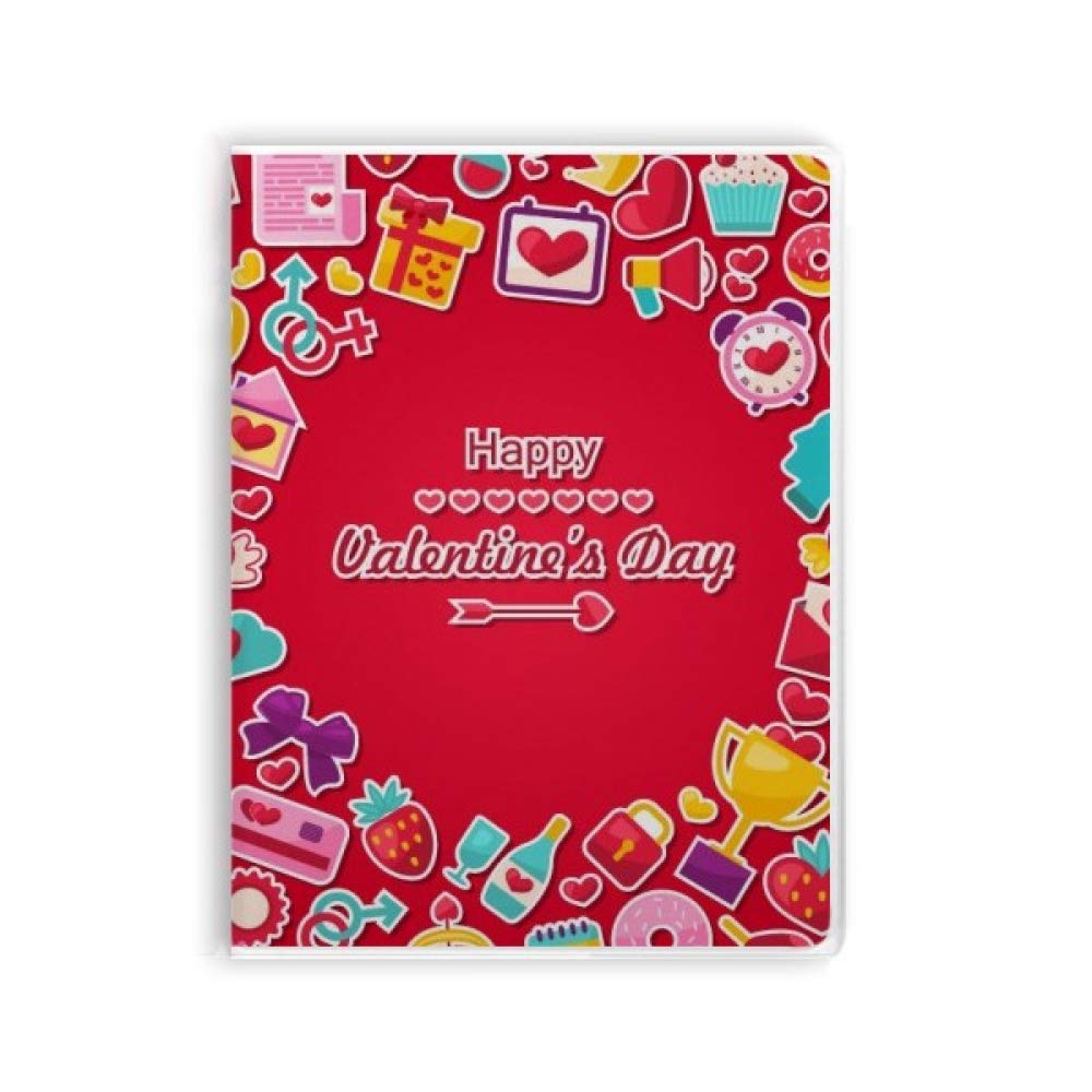 Carnet de notes motif cœur rouge, exprimez vos sentiments à travers l'écriture manuscrite