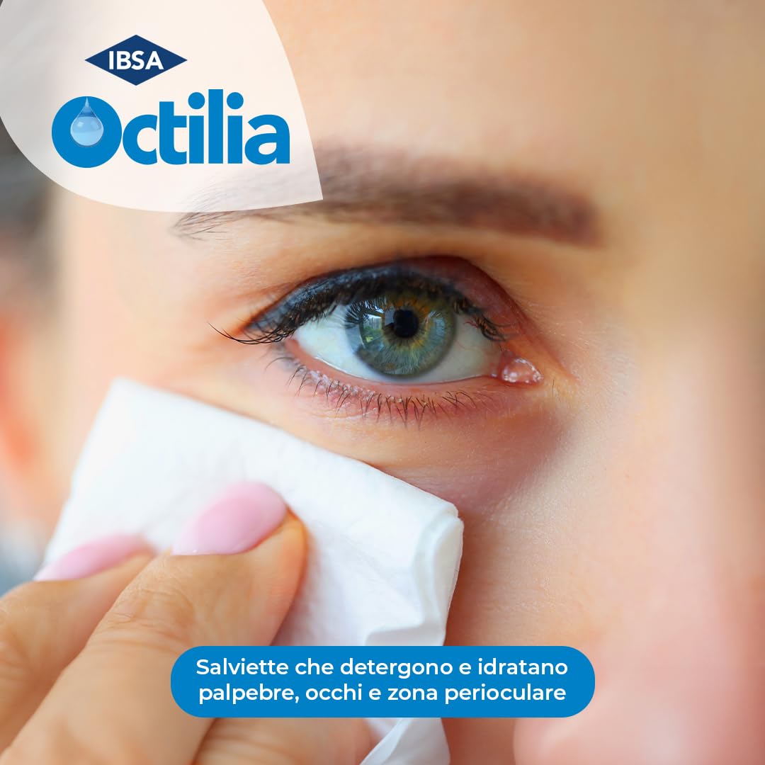 Octilia Salviette | 20 garze monouso per la detersione della zona perioculare di adulti e bambini