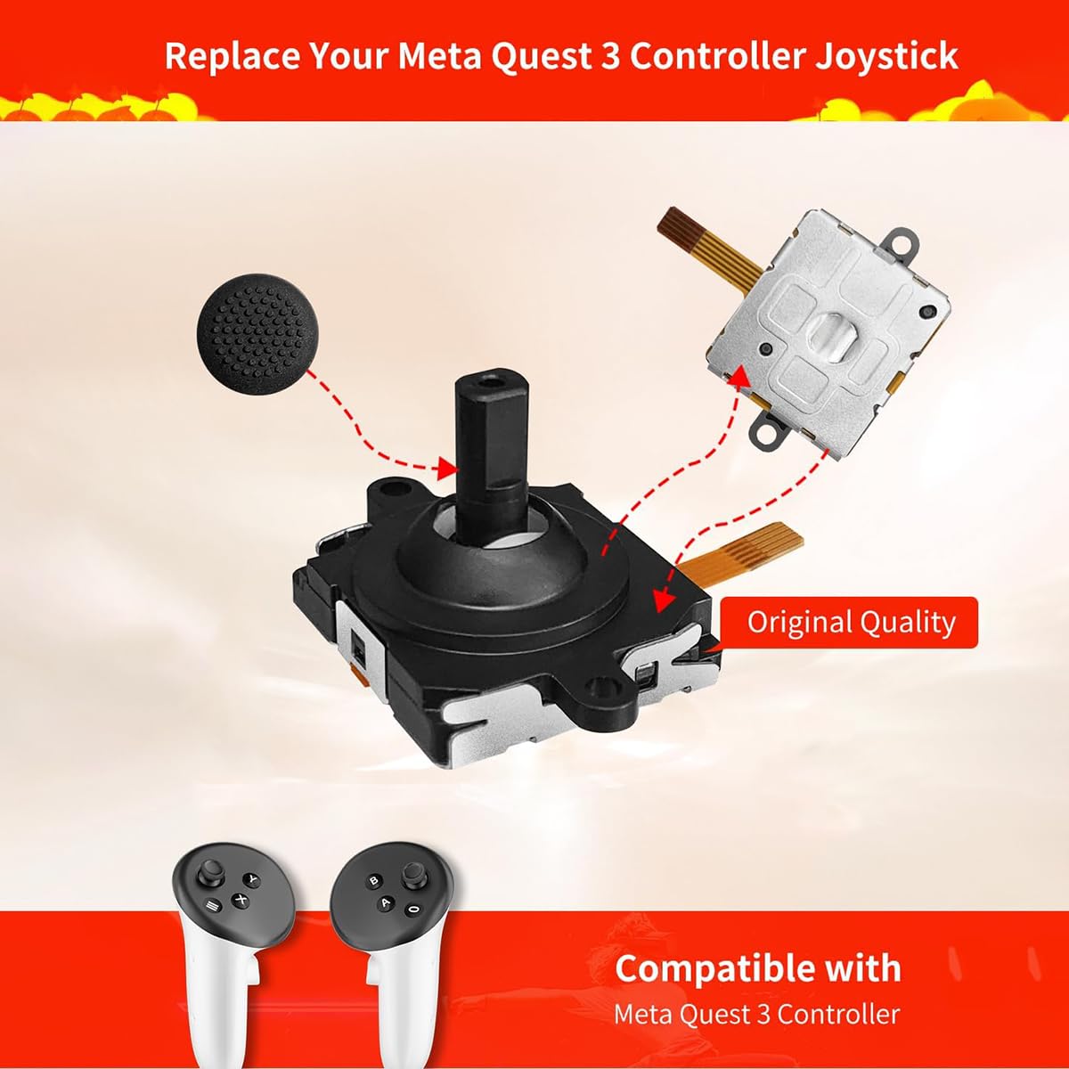 Amazon.co.jp: ジョイスティック 交換キット for Oculus Quest 2