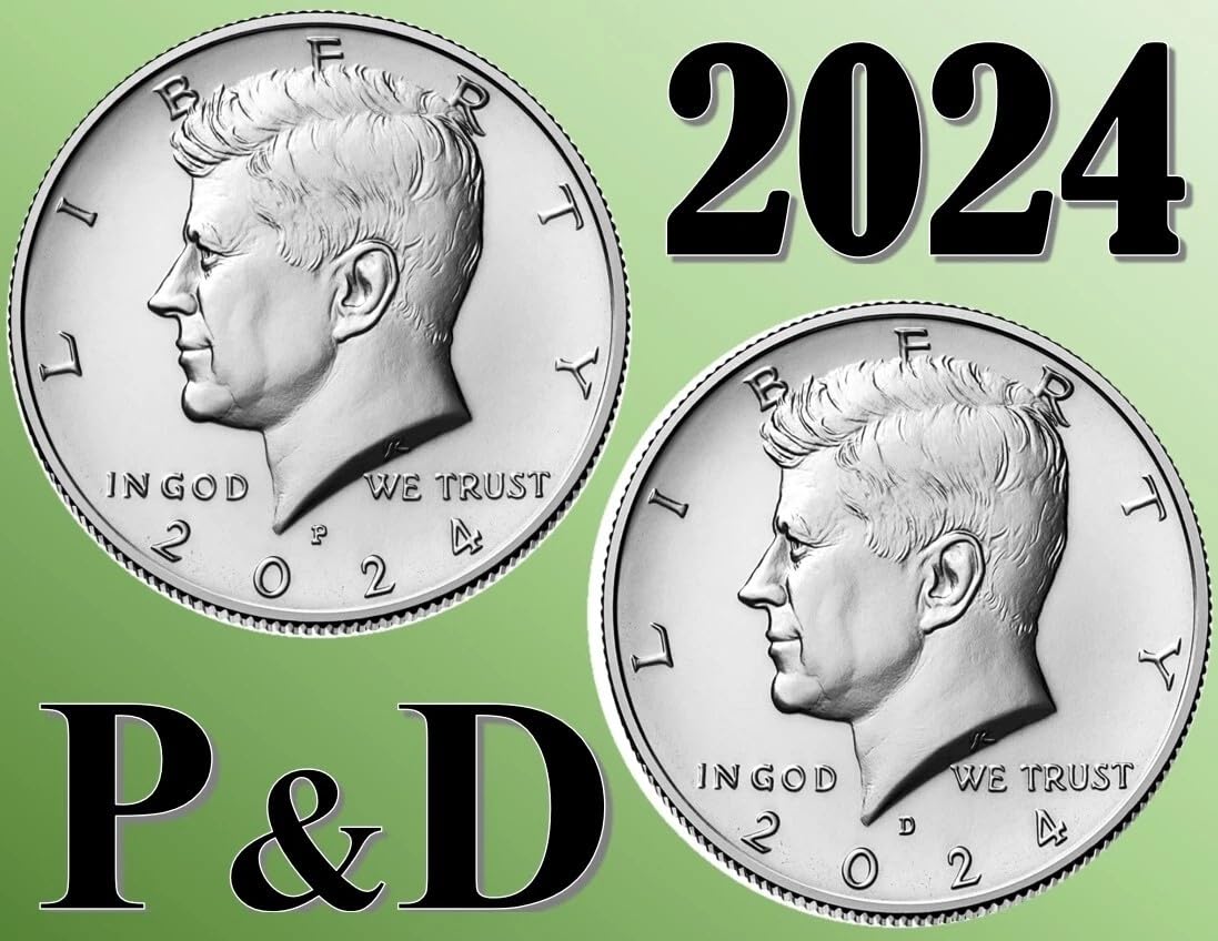 2024 D 2024-P&D Kennedy Half Dollar 2 Coin Set - GEM BU - From US