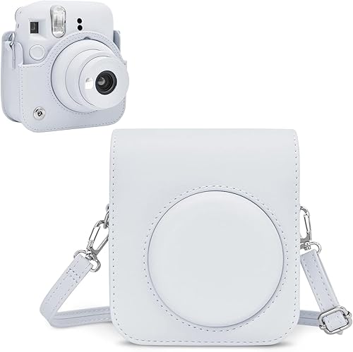 Rieibi Funda para cámara compatible con Fuji Instax Mini 12  MINI 12 Funda de transporte para cámara instantánea Fujifilm Instax Mini 12  Funda de