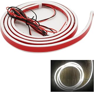 Exterior Car LED Strip Lights Car LED Hood Light 70.8 Inches Flexible LED Lights Strip for Car Waterproof Car Daytime Running Light for Cars,Suvs,Trucks(White Light)