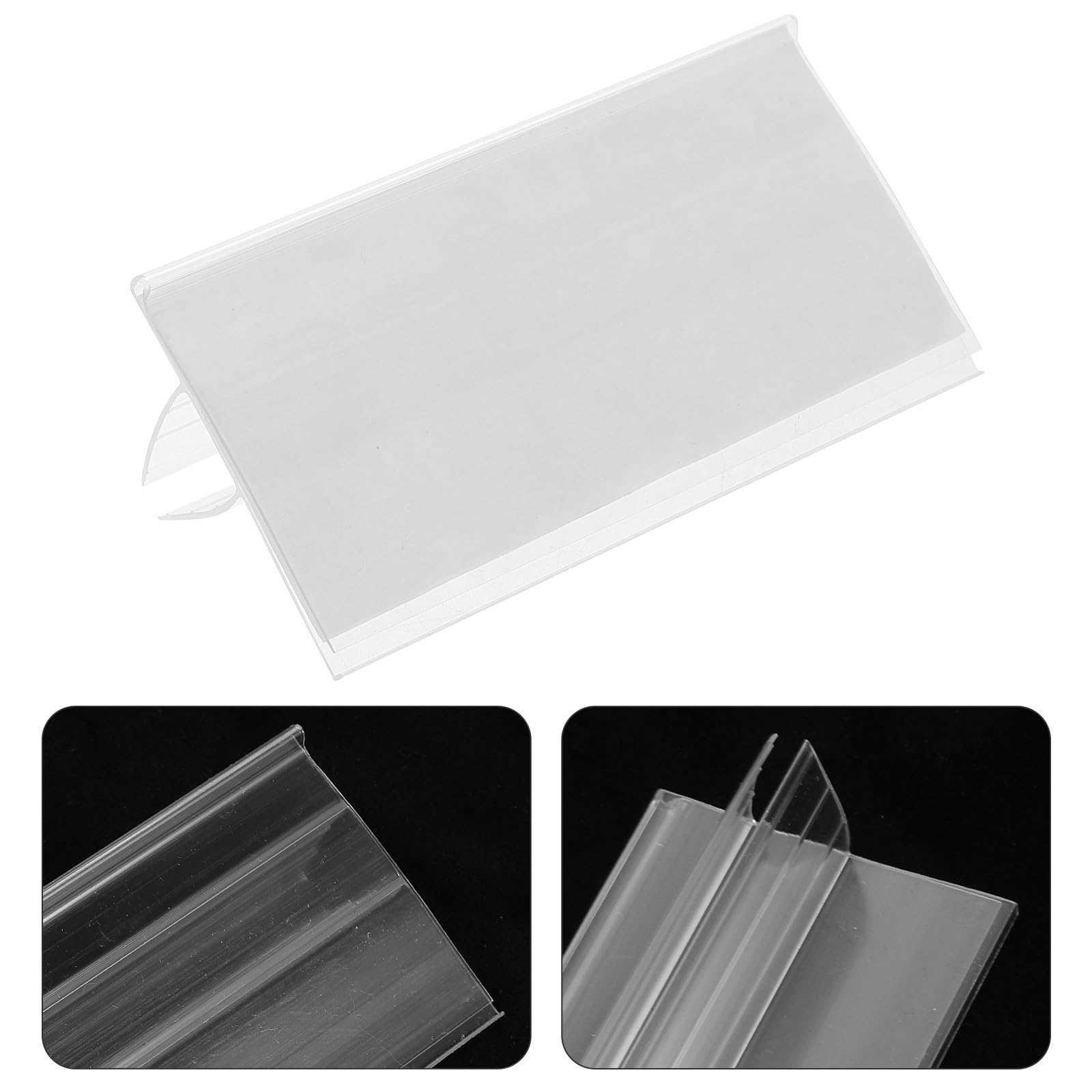 Cabilock 150 Stück Regaletikettenhalter aus Kunststoff für 7-12mm Bretter