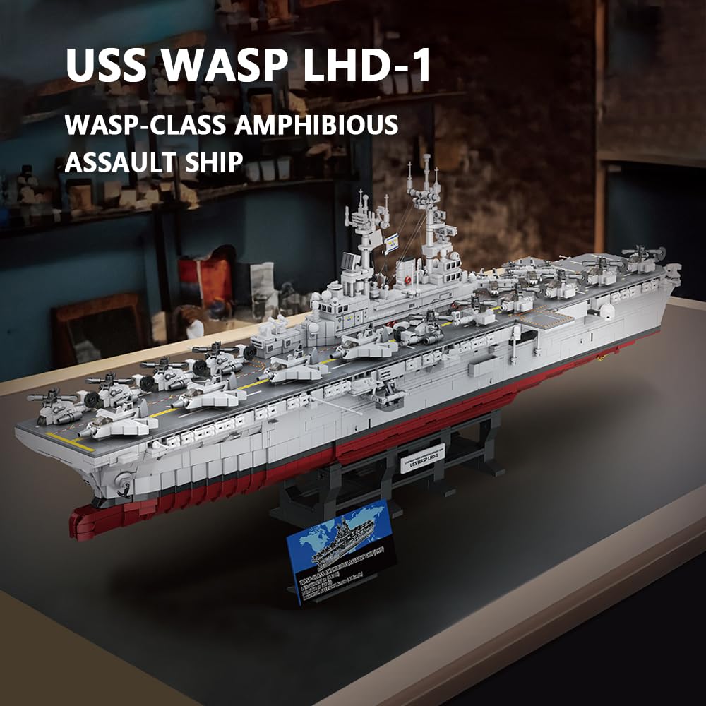 Amazon.co.jp: MISINI M7024スズメバチ類の両生類攻撃艦積み木セット