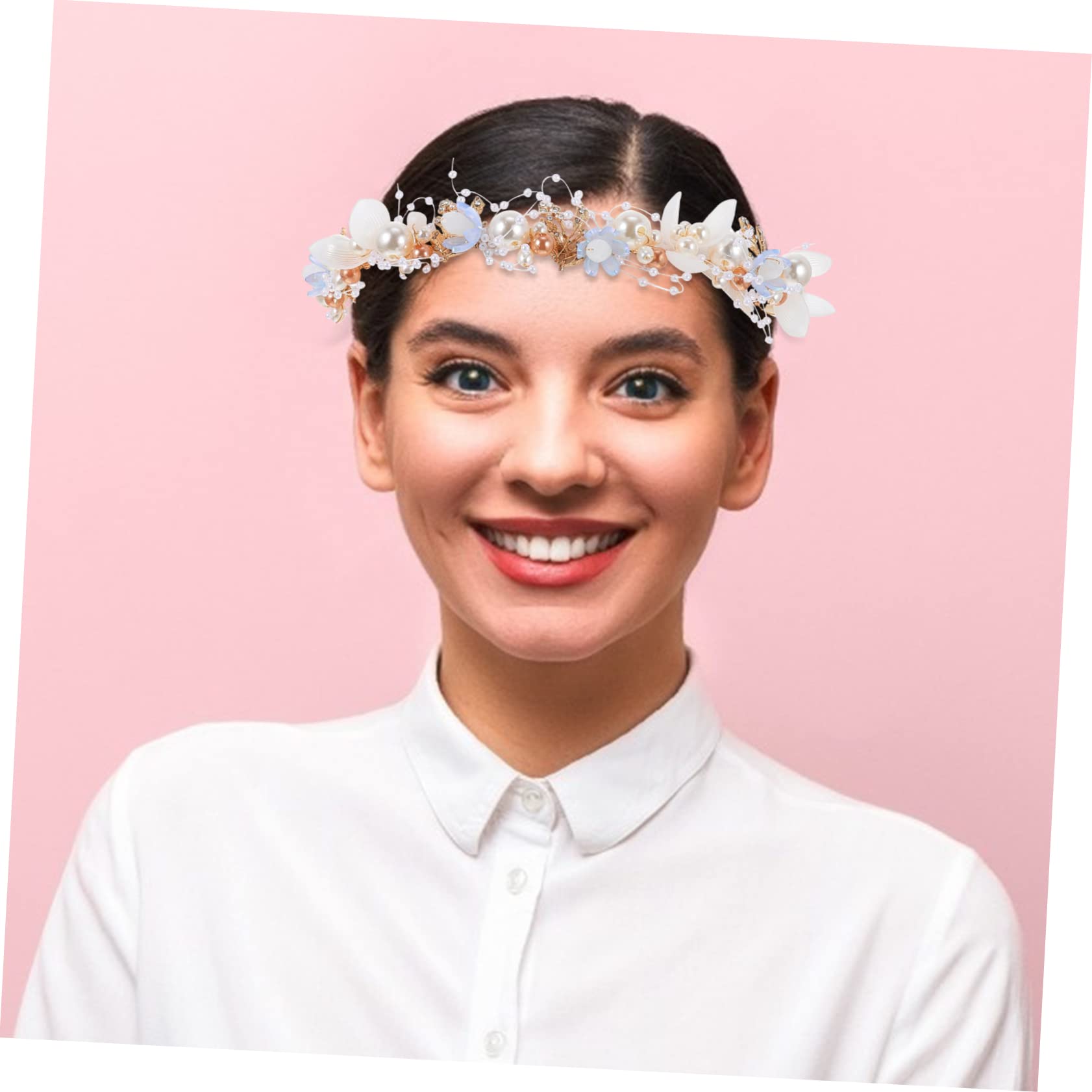 FRCOLOR 3 Pezzi Di Cerchietto Floreale Fatto A Mano Per Accessori Per Da Sposa Per Donne E Ragazze