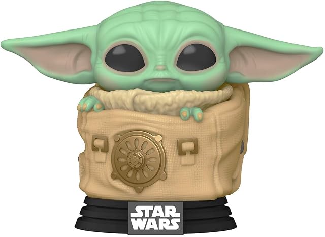 Funko 50963 POP Star Wars: The Mandalorian-Child w/Bag Collectible Toy, Multicolour