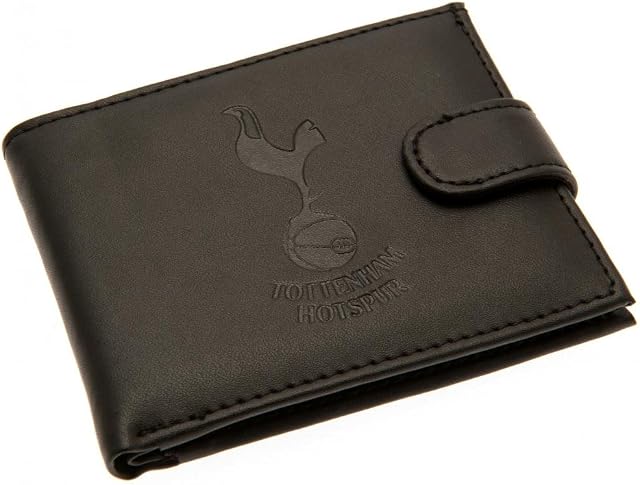 Tottenham Hotspur FC Official RFID Embossed Leather Wallet (One Size) (Black)