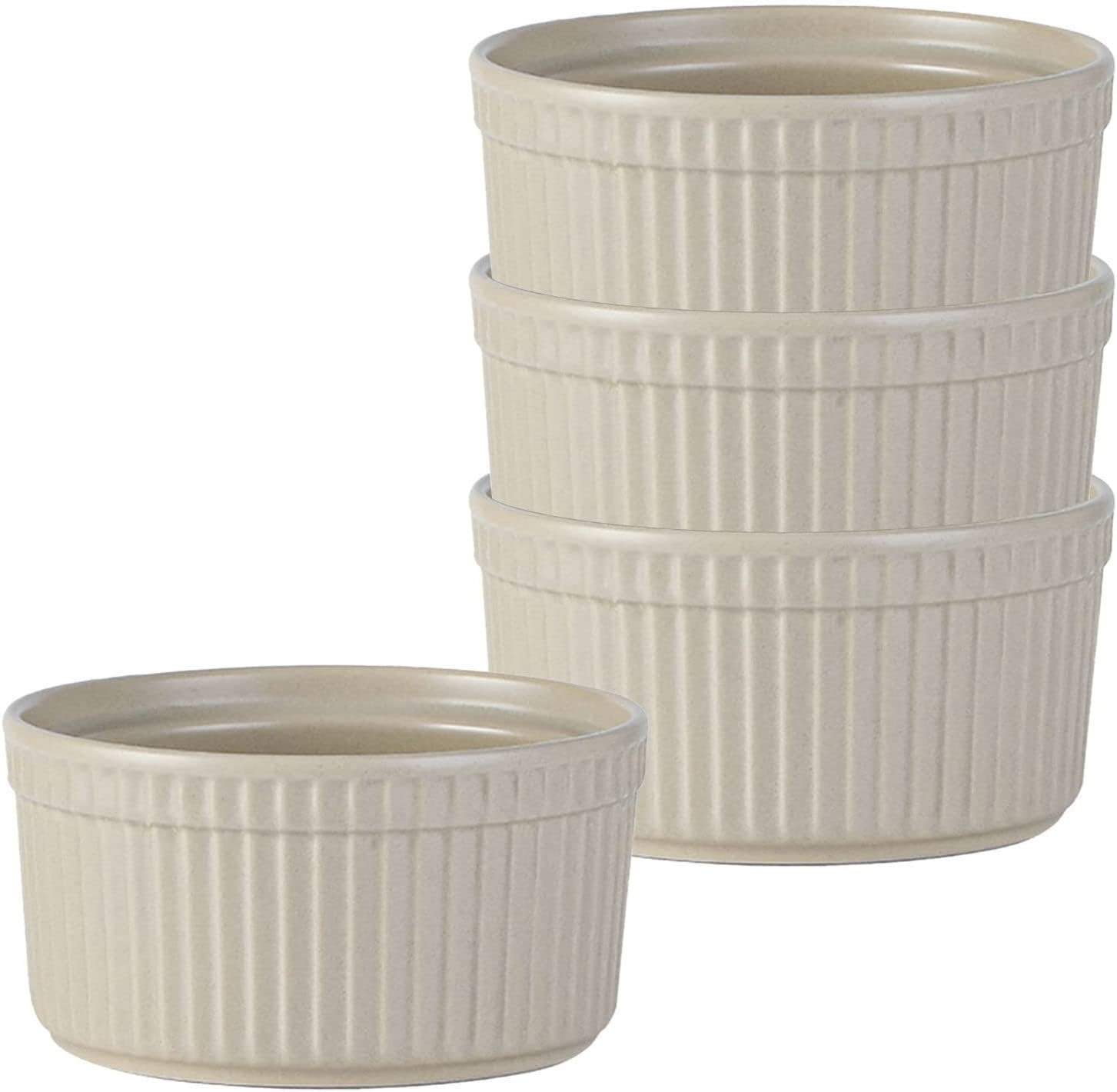 Bol à soupe, bol à riz, bol à déjeuner, ensemble de ramequins, 120 ml, ramequins à crème brûlée, plats à soufflé allant au four, ramequins à soufflé, ramequins for friteuse à air-rose-lot de 2 ( Color