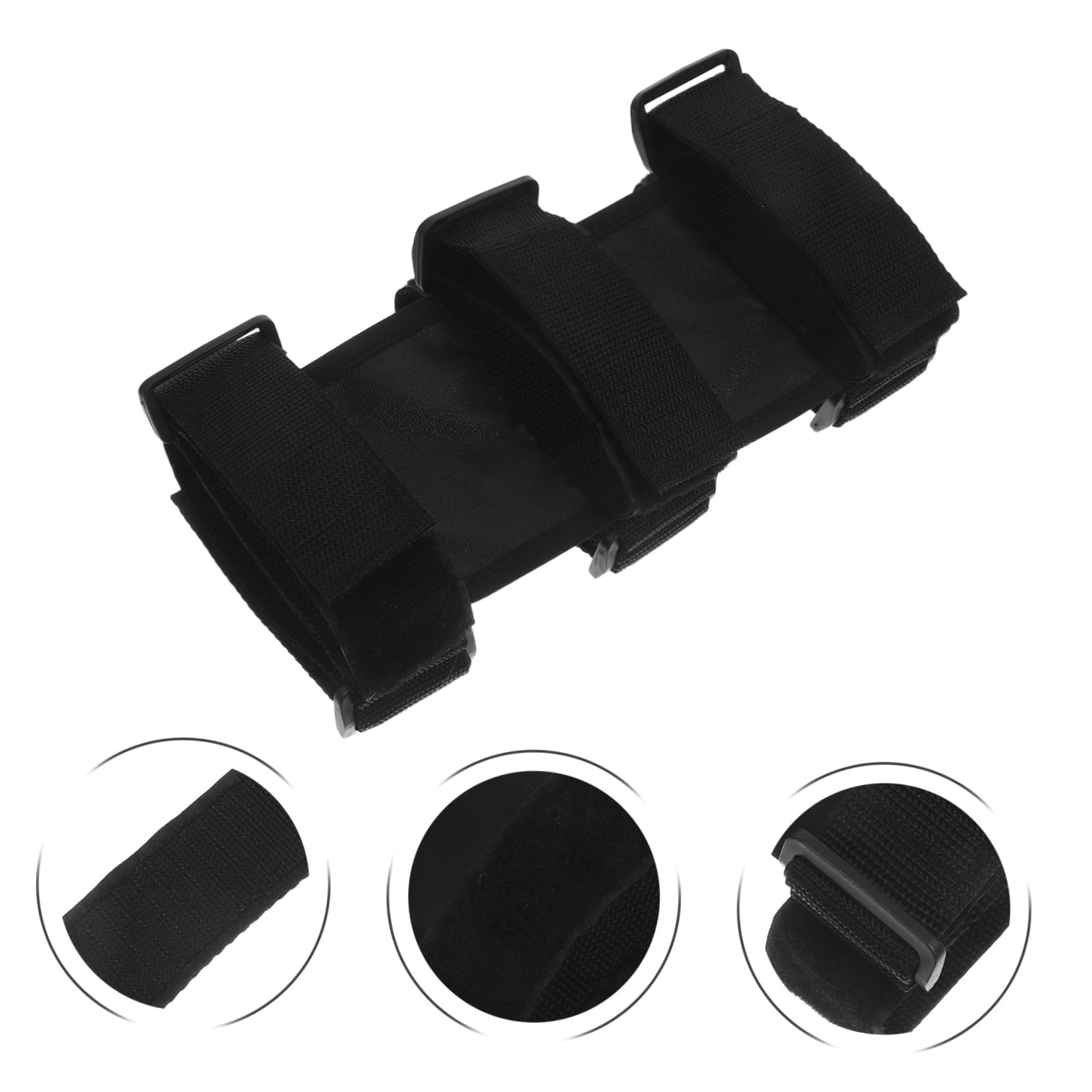 PRETYZOOM 12 Correas Para Extintor Banda De Fijación Para Coche Soporte De Montaje Ajustable Para Extintor Correas De Fijación Negras