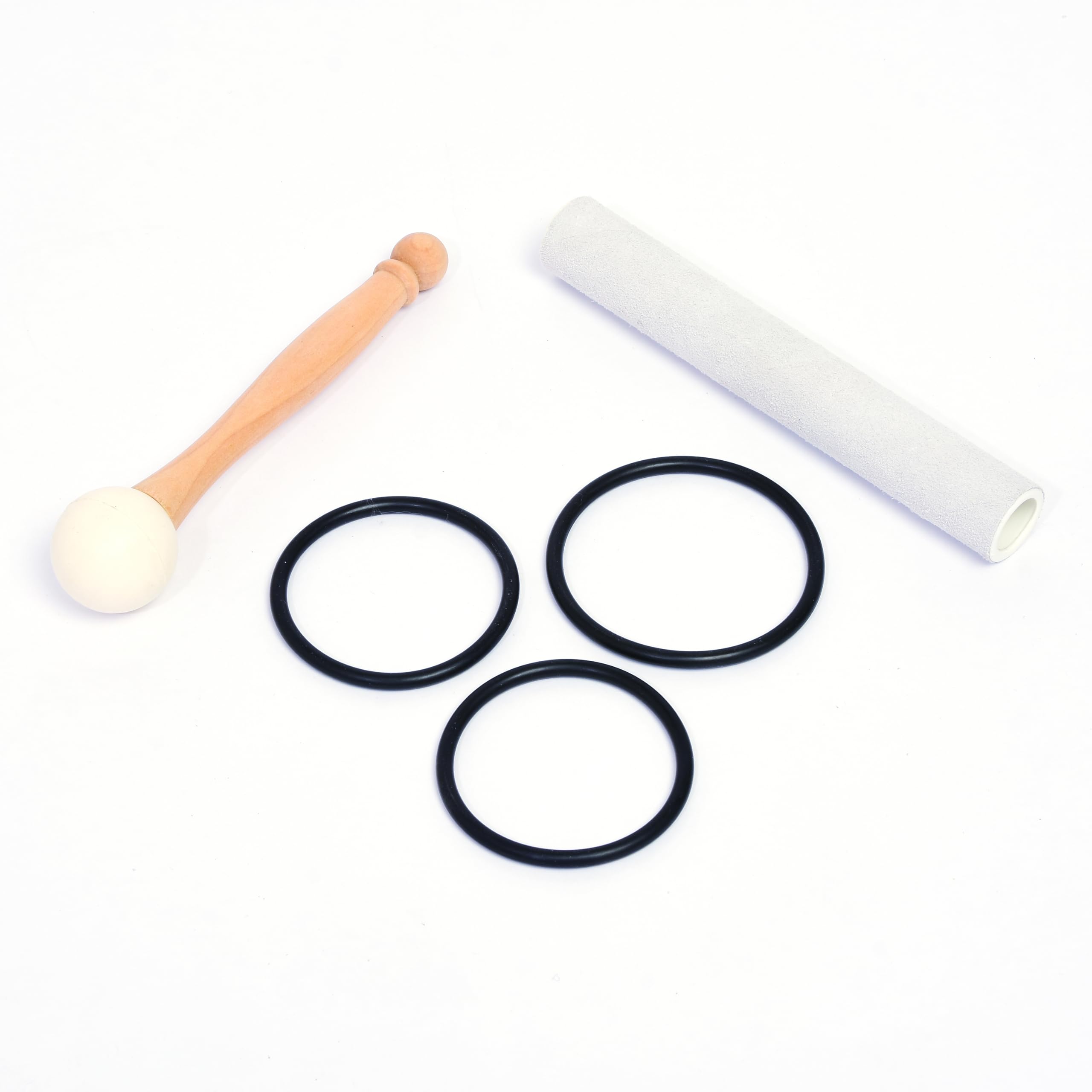 TREEITORY Klangschalen aus Kristall, 17,8–27,9 cm, Chakra-Stimmung, 3 Stück, mit Tragetasche