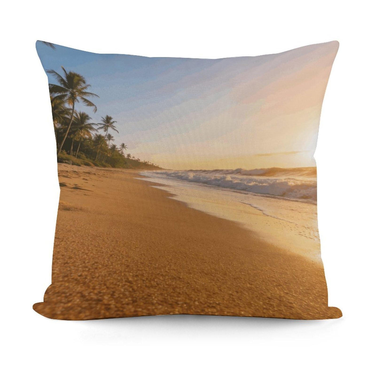 LZQPOEAS Coconut Shadow Gold Sands Throw Pillow Cover 18 X 18 in Cozy Couch Pillow Covers Farmhouse Throw Pillow Case Modern Square Pillowcase Home Decor Cushion Cover for Bedroom Living Room