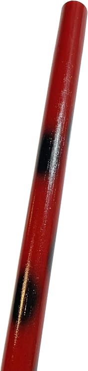 Kali Arnis Escrima Stick Set Black/Red with Weapon Bag 65 cm Rattan Stick Polished Varnished