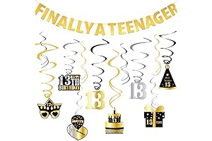 WOJOGO 13th Birthday Decorations