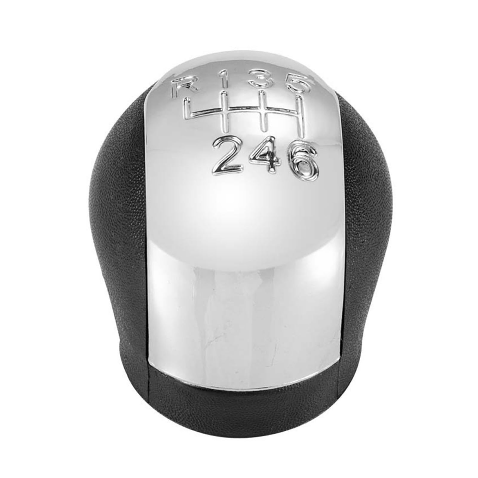 WYLWSHA Shift Gear Knob Cover for Opel for Vauxhall for Vectra C for Corsa for Astra 2002-2005 5/6 Speed Chrome Gear Shift Knob Lever Stick(R135246)