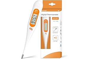 Precise Oral Thermometer for Adults with Fever Alert and Memory Recall