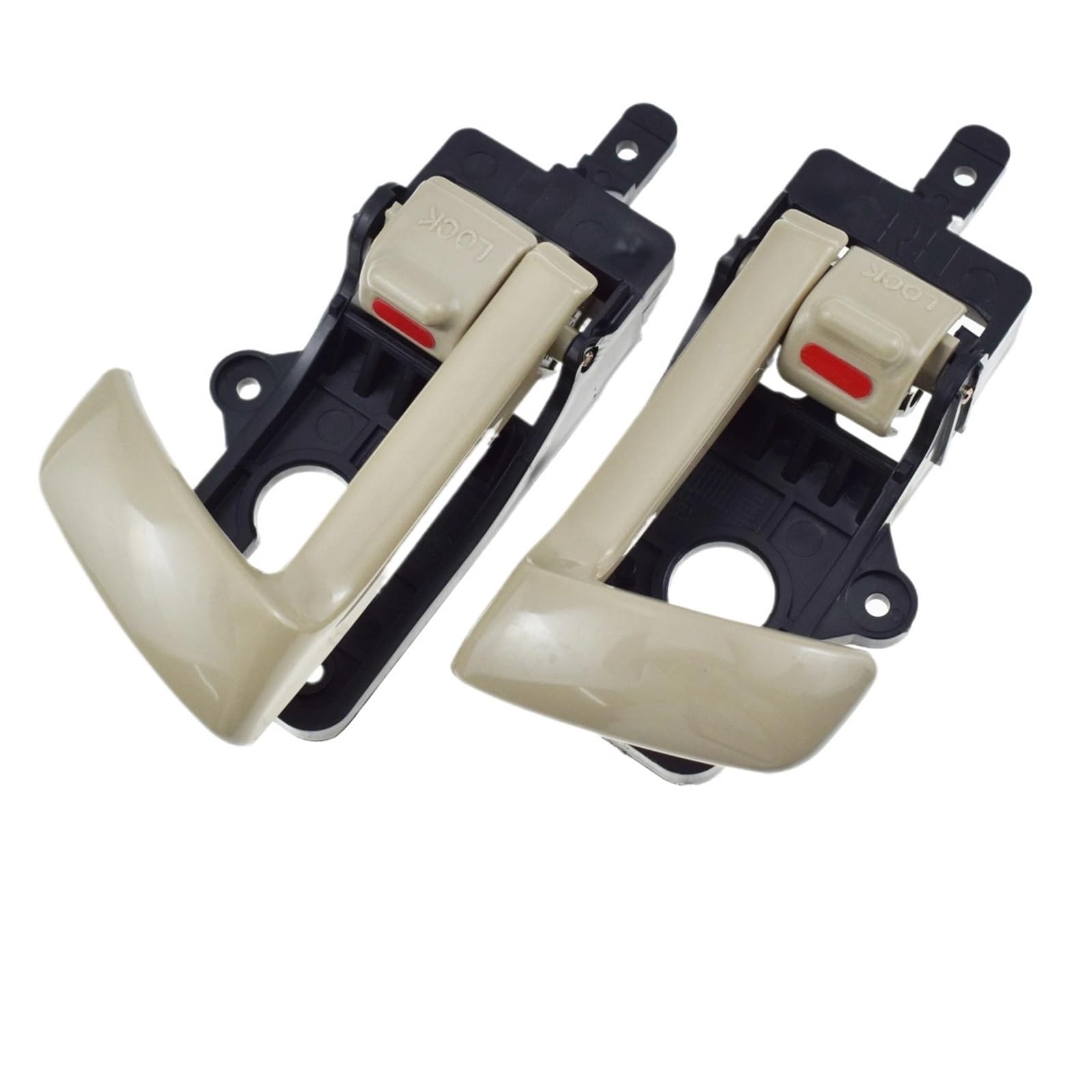 Punxdda 2 Pcs Lh Rh No Frame Car Inner Handle For Hyundai For Santa Fe 2.4L 3.5L 2007 2008 2009 2010 2011 2012 Inside Door Handle(2 Pcs Lh Rh No Frame)