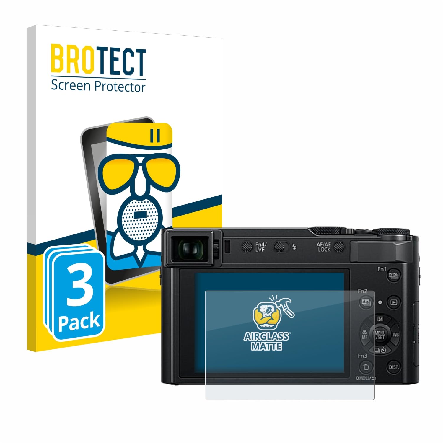 BROTECT Entspiegelungs Schutzglas Für Panasonic Lumix DMC-LX100 – Matt, 9H Kratzfest, Anti-Fingerprint