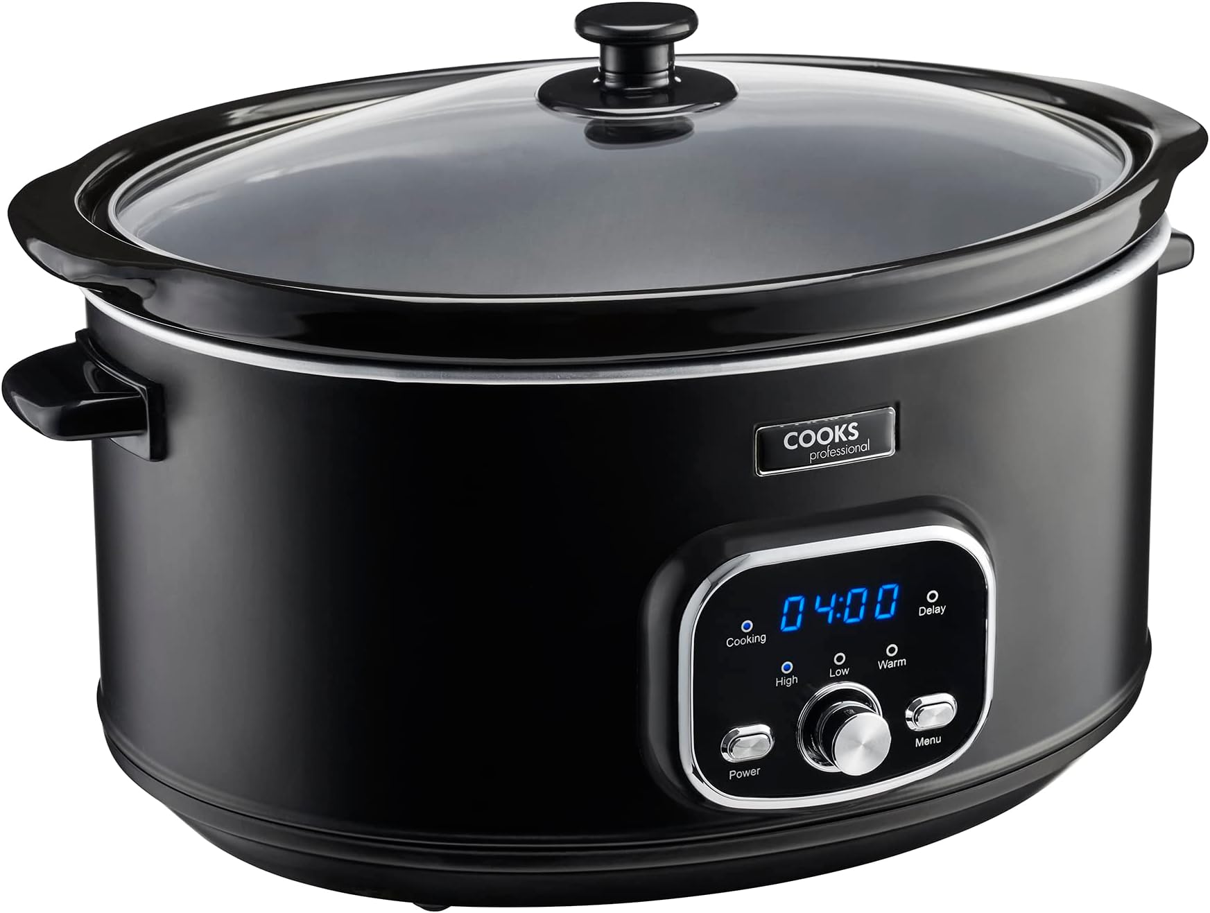 CrockPot Chrome Slow Cooker, 6.5 Litre, Brushed Chrome Amazon.co.uk