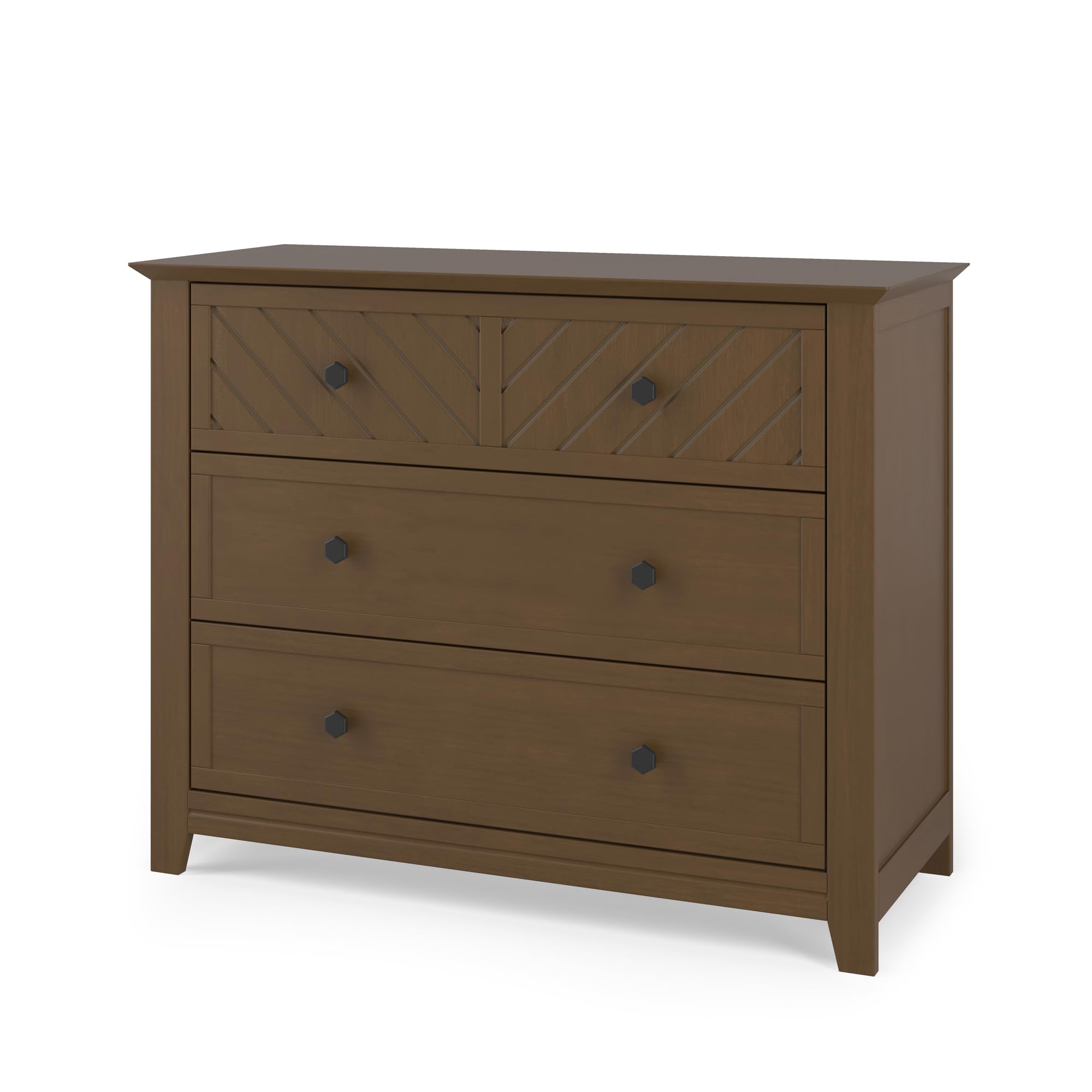 Child Craft Atwood 3 Drawer Dresser for Nursery or Bedroom, Plenty of Storage, Anti-Tip Kit Included to Prevent Tipping, Non-Toxic, Baby Safe Finish (Cocoa Bean)