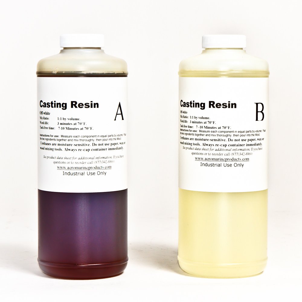 AeroMarine Polymer Casting Resin (White) 0.5 gallons