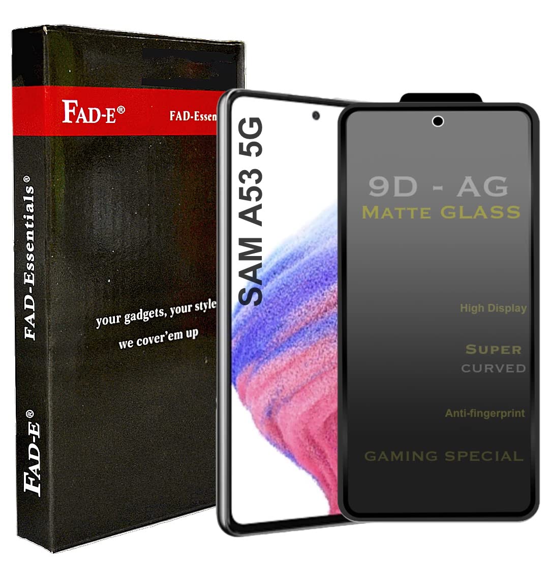 FAD-E Matte Tempered Glass Screen Protector Guard for Samsung Galaxy A53 5G (Matte Transparent), Edge to Edge Full Screen Coverage (B09WHC5PBM) Amazon Price History, Amazon Price Tracker