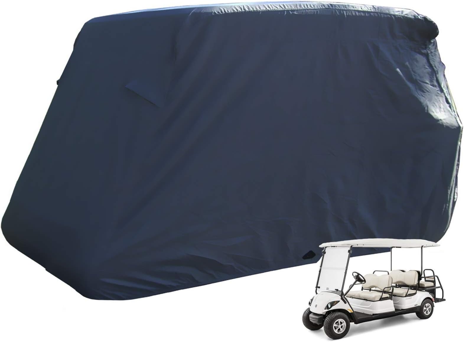 moveland 6 Passenger Golf Cart Storage Cover Compatible with E Z GO, Club Car, Yamaha - Waterproof & Durable