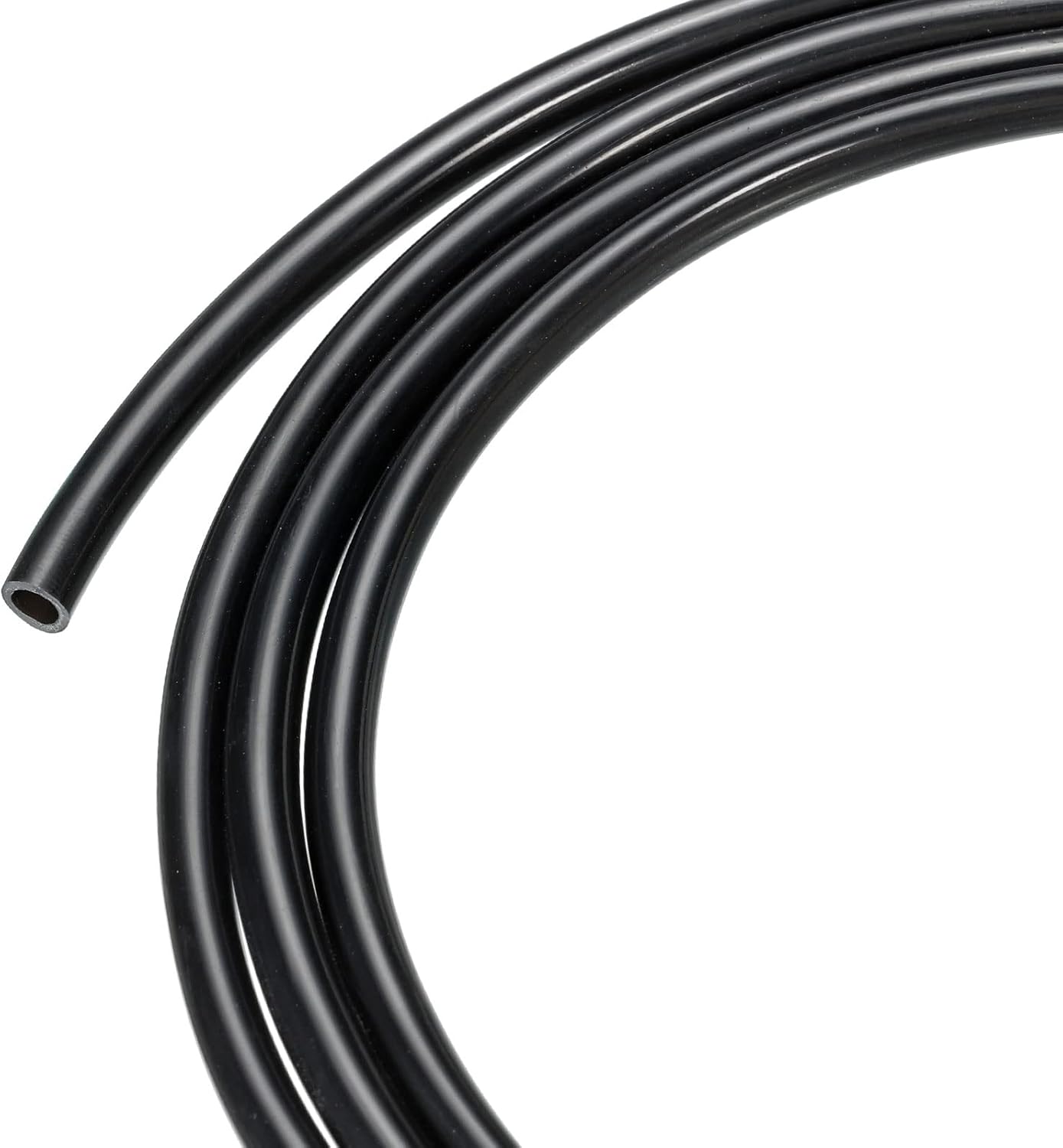 M METERXITY Pneumatic Tubing - Polyurethane Air Compressor Hose Pipe, Apply to Air Line Transfer (6mm OD 4mm ID, 39Ft, Black)