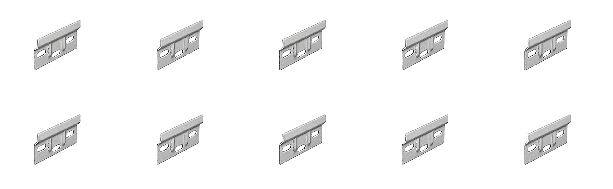 Gas N Pow3r Galvanized Kitchen Cabinet Hanging Brackets For Wall Mounting Cupboards Hanger Plate 63Mm (10)