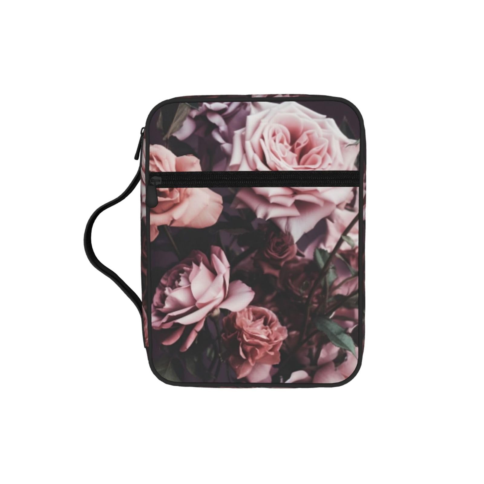 Flower Aesthetic Bible Cover Case Waterproof Bible Bag With Handle Organizer Storage Book Cover For Bible Study