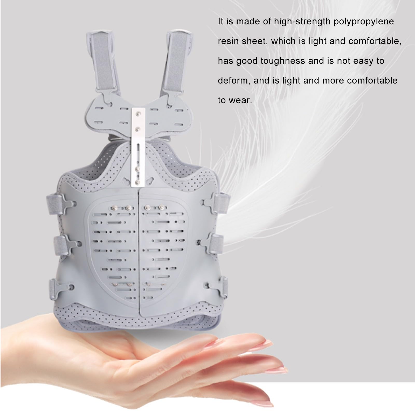 NICHOY Tutore per la Schiena per frattura da Compressione - Airbag Gonfiabile per decompressione ortesi lombosacrale Toracica, Supporto per Uomini e Donne Adatto(Adjustable)