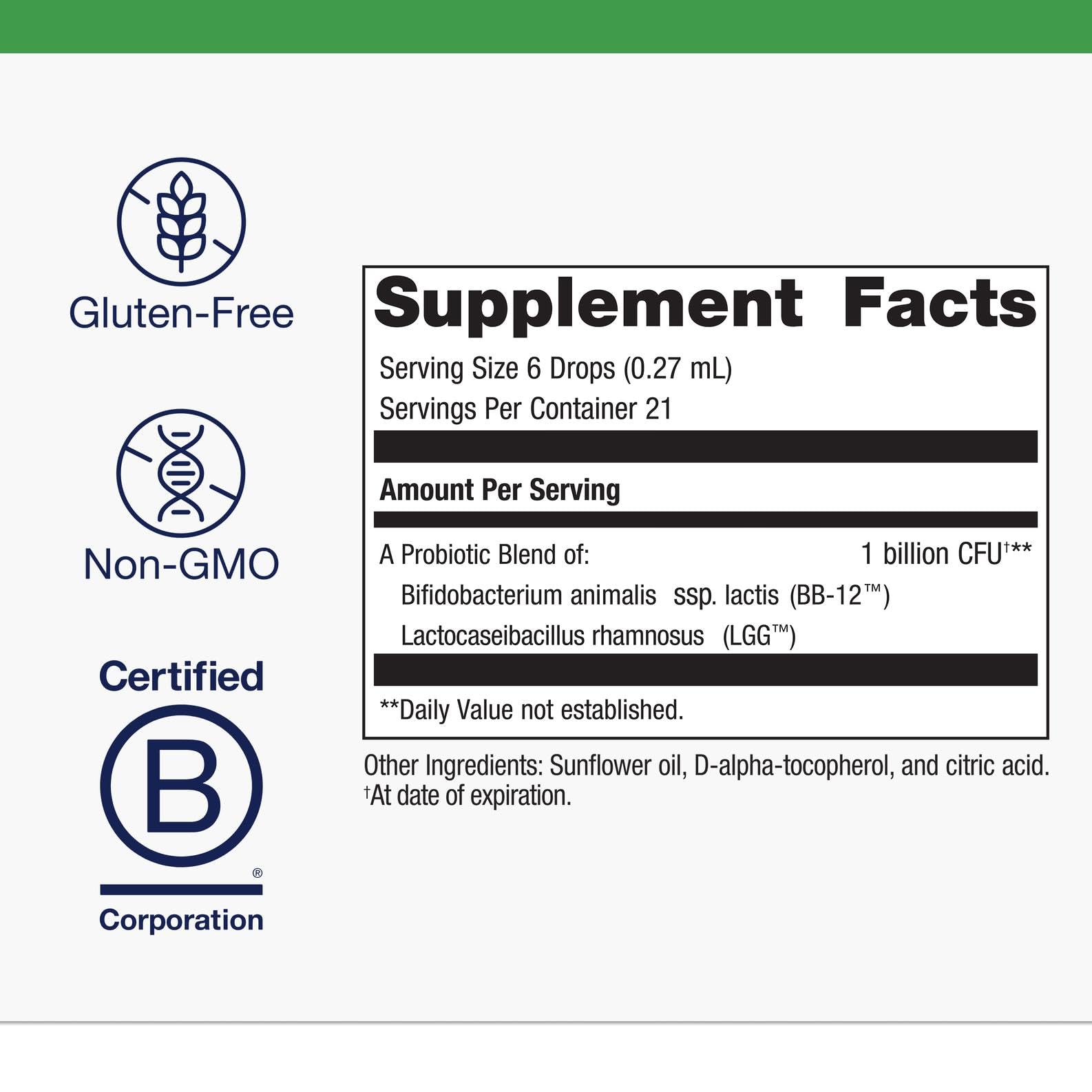 Metagenics UltraFlora Baby Probiotic Drops 1 Billion CFU, 0.19 fl oz — Amazon image 4