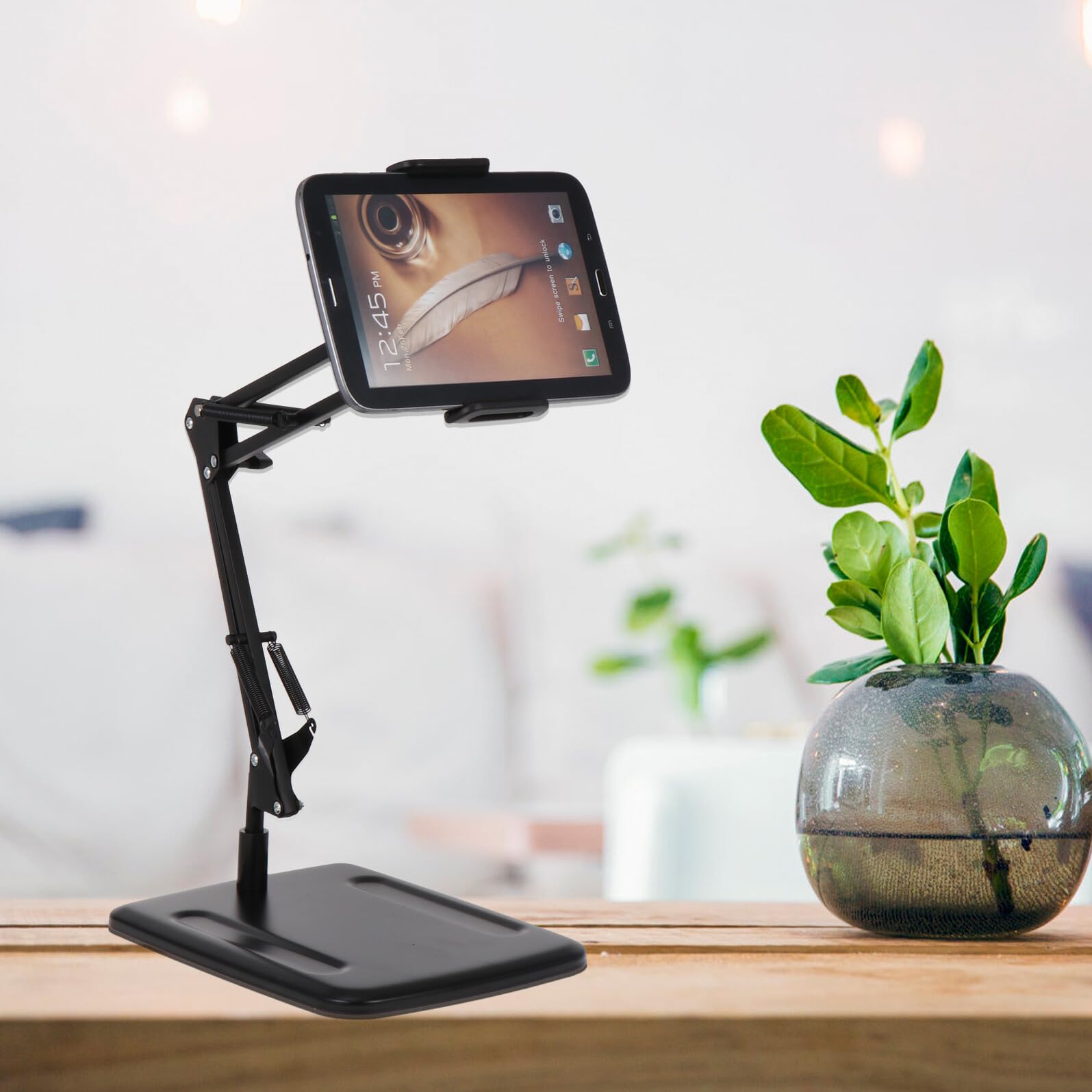 Handy und Tablet Ständer Metall Klappbar Verstellbarer Live Streaming Halter für Videokonferenzen und Fotografie