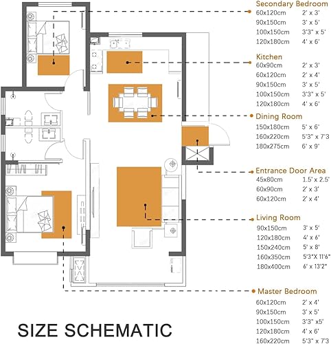 Miniatura 7 de Watercolor Flower Rug 6' x 8' Floral Drawing Soft Spring Colors Retro Plant Art Area Rugs with Non Slip Backing White Purple Blue